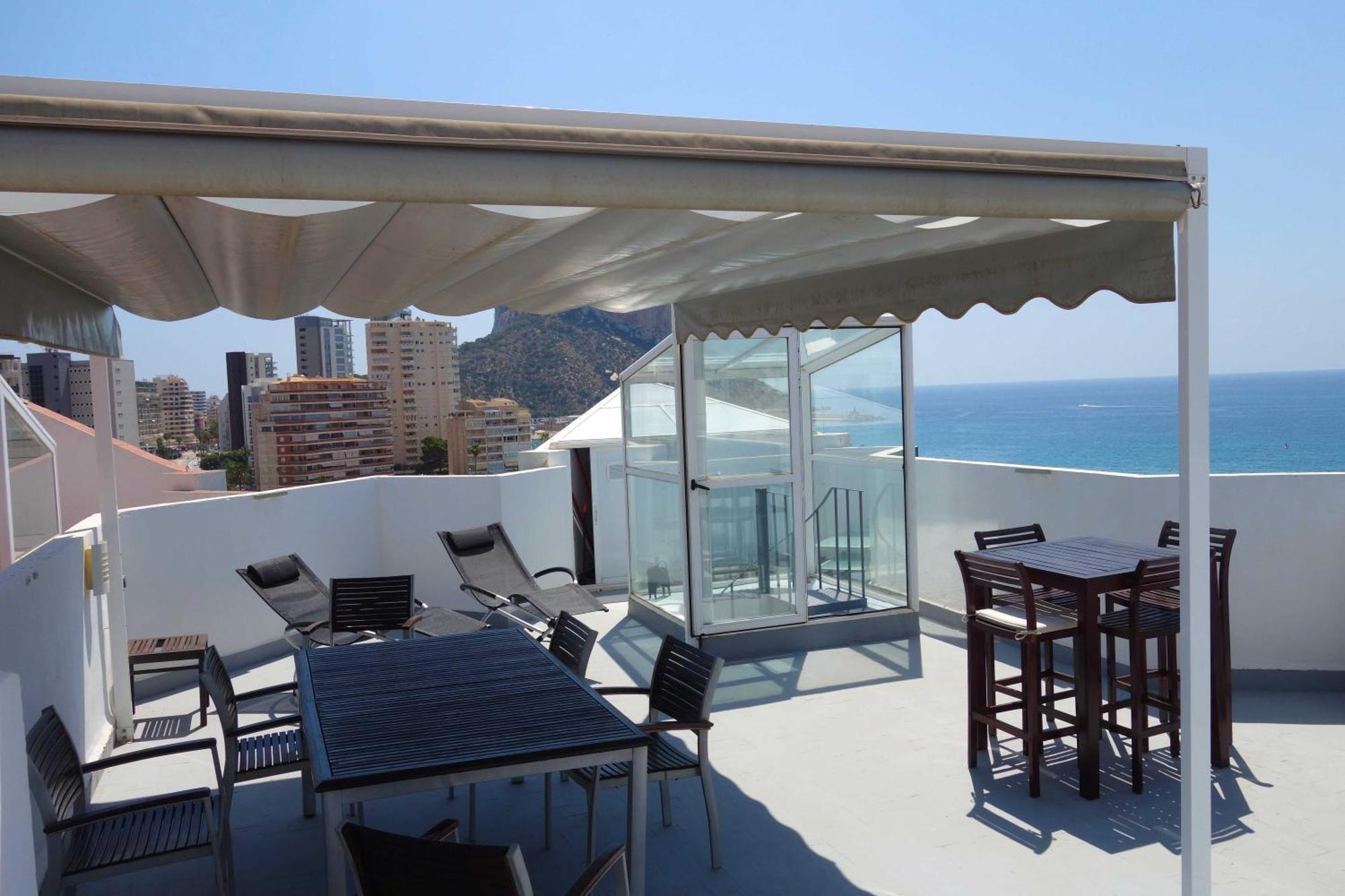 Atico Calpe Primera Linea De Playa Kültér fotó