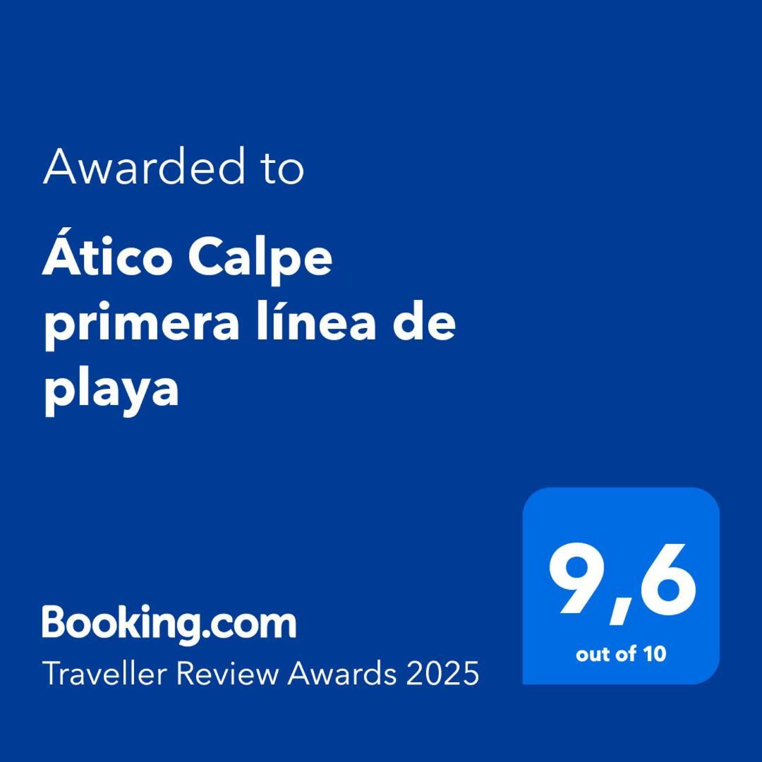 Atico Calpe Primera Linea De Playa Kültér fotó